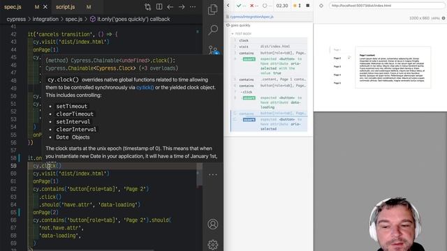 Make The Test Faster Using cy.clock And cy.tick Commands смотреть онлайн