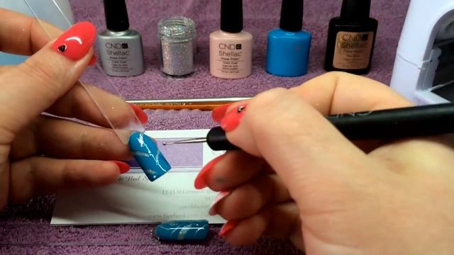 CND shellac "Peekaboo" rockstars nail art tutorial / how to смотреть онлайн