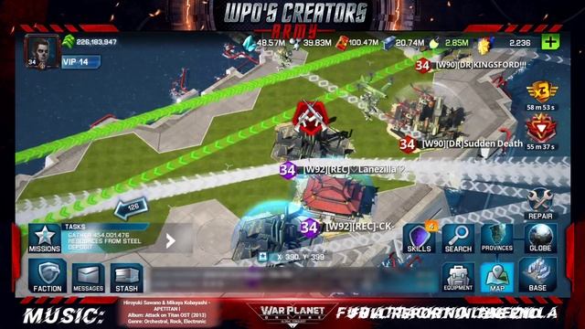 War Planet Online [W92] Overlord Event. Burning Kingsford and Länezilla. смотреть онлайн