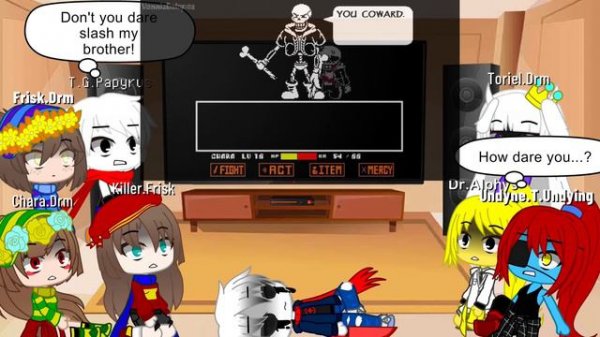 UNDERTALE reacts to Help From The Void by VennisDelapaz | Reupload from Elima