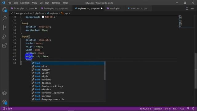 Form Validation by PHP, Form design for Beginners, PHP tutorial for Beginner, PHP video. смотреть онлайн