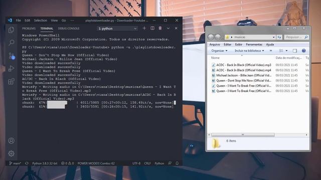 YOUTUBE DOWNLOADER PLAYLIST SONGS WITH PYTHON! смотреть онлайн