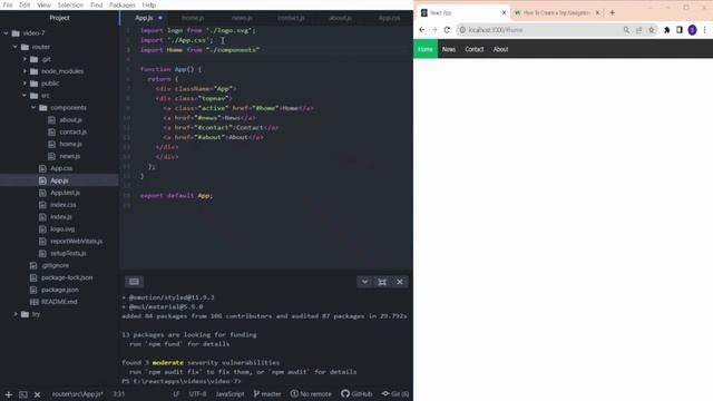 React Router Tutorial смотреть онлайн