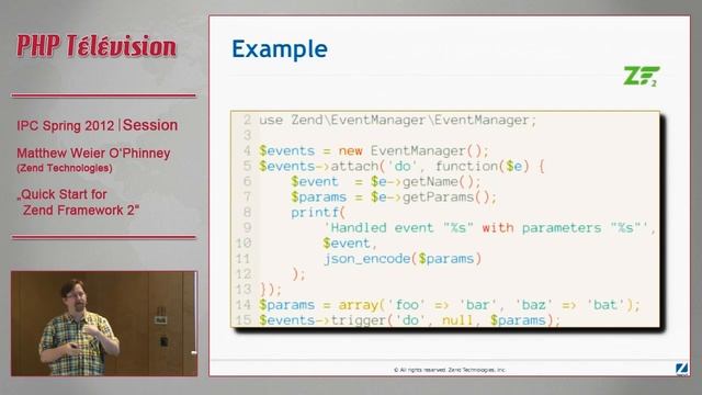 Quick Start for Zend Framework 2 - Matthew Weier O'Phinney смотреть онлайн