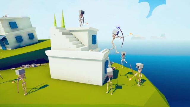 MINECRAFT FACTION BATTLE ROYALE FROM THE SMALL ISLAND ⛏🧱⛏ | Totally Accurate Battle Simulator TABS смотреть онлайн