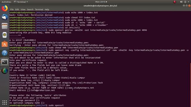 4 Intermediate Certificate SSL Client Server with Ubuntu Server 18 & Postgresql смотреть онлайн