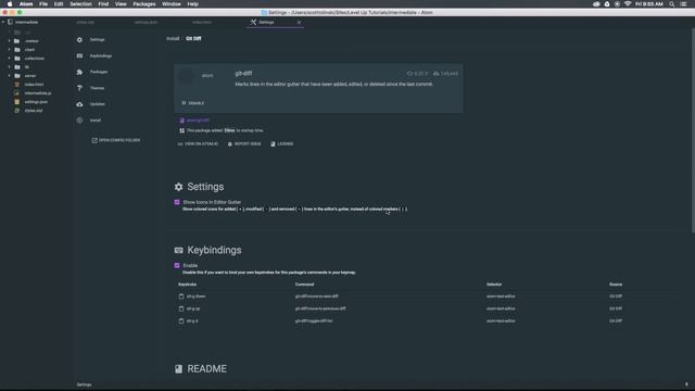 Atom Editor Tutorials #17 - Git-diff смотреть онлайн