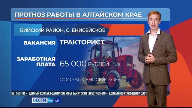 Ряд предприятий Алтайского края ищет новых сотрудников смотреть онлайн