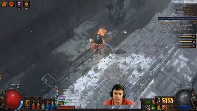 Path of Exile 3.0 - HC Sunder Marauder Day 2! смотреть онлайн