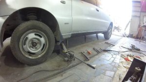 Как поменять порог на Daewoo Lanos! Sens! ZAZ Chance! замена порогов ланос своими руками!