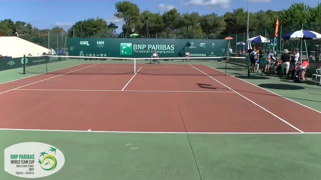 TERZA GIORNATA BNP PARIBAS WORLD TEAM CUP WEELCHAIR TENNIS смотреть онлайн