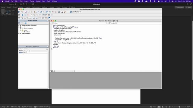 Paste special in Word - Paste text without any formatting or return characters смотреть онлайн