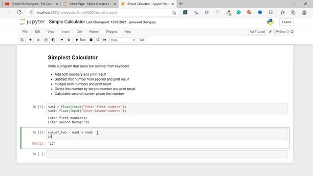 Our First Python Program || A Simple Calculator || Python For Everyone (Hindi-Urdu) смотреть онлайн