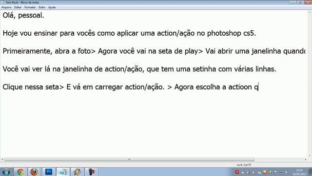 Como instalar e aplicar action no photoshop CS5 смотреть онлайн