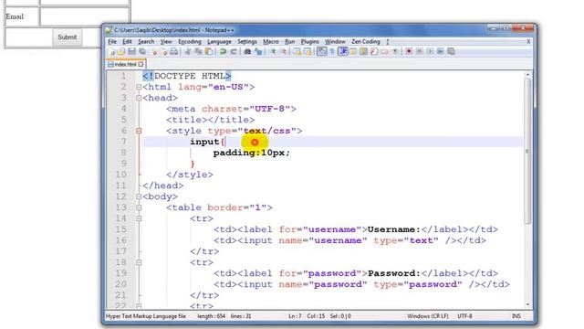 How to Make Simple Registration Forum Using Html and CSS3 смотреть онлайн
