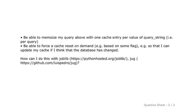 Pandas : Memoizing SQL queries смотреть онлайн