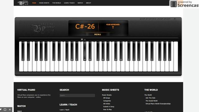 We are number one but its played on Virtual Piano смотреть онлайн
