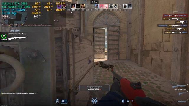 Counter Strike 2 - RTX 3050 + i5 10400F (LOW Settings) смотреть онлайн