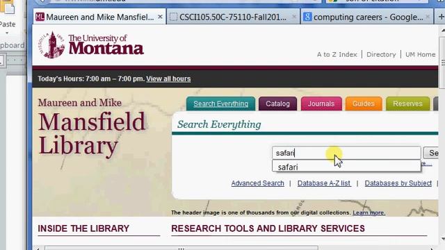 CSCI 105 3.2 Scholarly Research смотреть онлайн