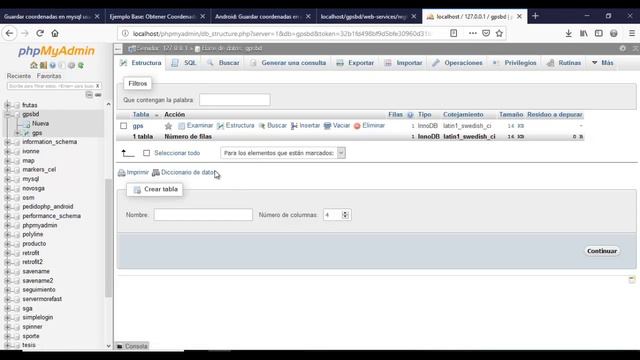 Curso básico de localización GPS en android #6: Guardar dirección y coordenadas en mysql смотреть онлайн