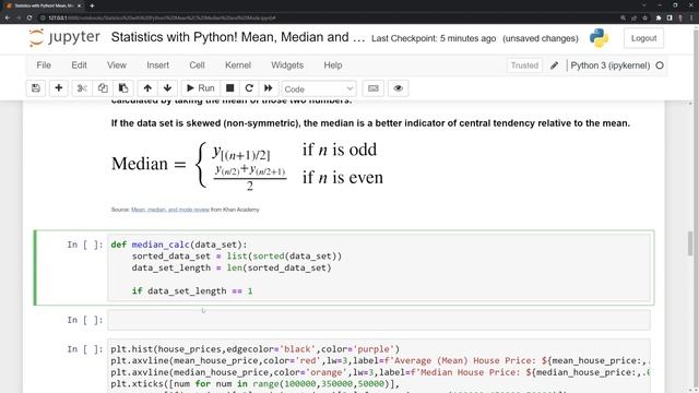 Statistics with Python! Mean, Median and Mode смотреть онлайн