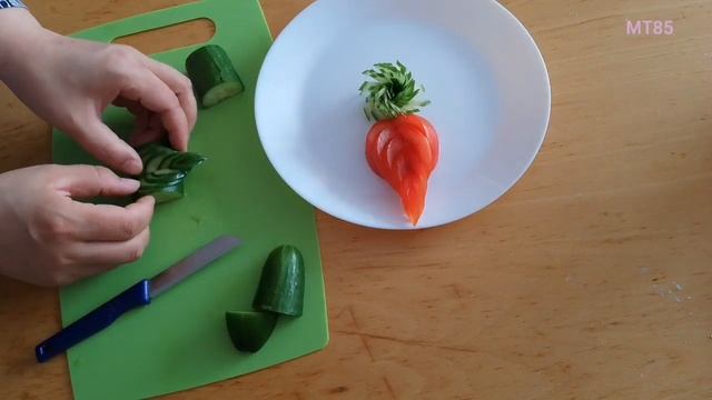 Deko für Salat/salad decoration/ красивые овощные нарезки/ ороиши салат смотреть онлайн