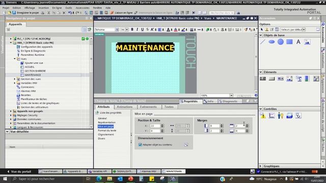 PARTIE 36 MODIF 1 CREER UNE VUE MAINTENANCE (SIEMENS_TIA PORTAL) смотреть онлайн