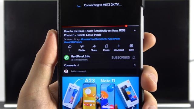 How to Cast Android Smartphone Screen into Metz Android TV (32MTC6100Z) - Chromecast смотреть онлайн