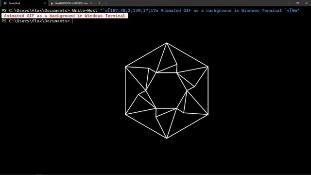 Animated GIF in Windows Terminal смотреть онлайн
