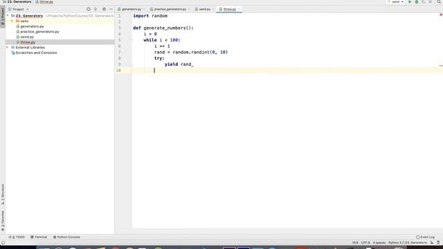 Python generators tutorial | Throw | Part 4 of 6 смотреть онлайн