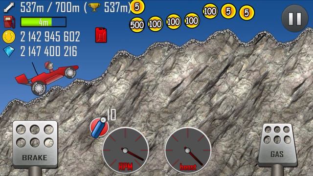 Hill Climb Racing - Race Car Vs Garage Race Car | GamePlay