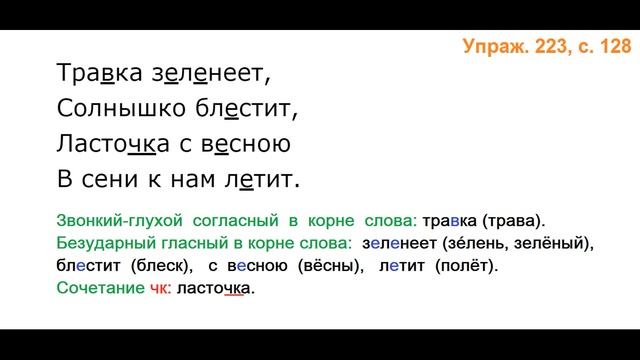 ГДЗ 2 класс Русский язык Учебник 2 часть Упражнение. 223 смотреть онлайн