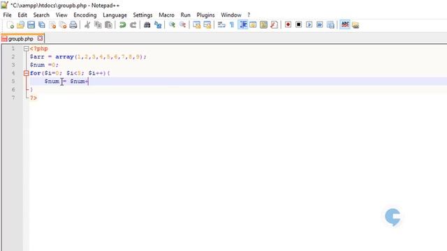 PHP lesson - For loop - Array - part 1 смотреть онлайн