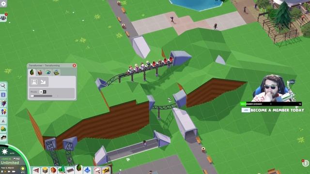 HAPPY HOLIDAYS! Roller Coaster Construction Simulator & Multiplayer Building Crew | Parkitect смотреть онлайн