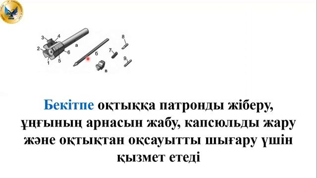 Калашников автоматының қолданылуы, бөлшектері мен механизмдерінің құрылысы смотреть онлайн