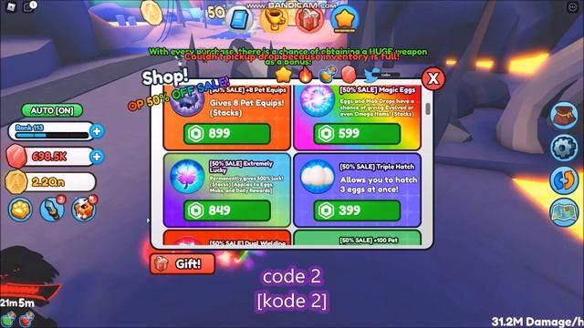 NEW UPDATE CODES [25M+3X?] Sword Simulator ROBLOX | LIMITED CODES TIME | 11 AUGUST 2022 смотреть онлайн