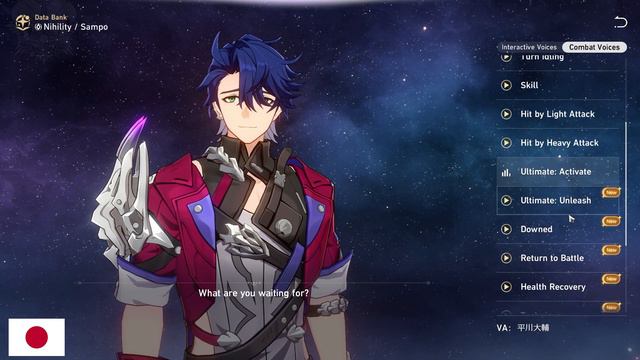 SAMPO VOICE LINES ALL LANGUANGES  -  HONKAI STAR RAIL