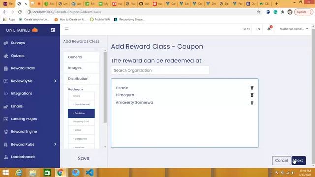 VueJS customer portal (Reward Classes & Sets) смотреть онлайн