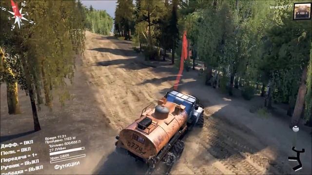 Spin Tires Карта «Зелёный Мох» смотреть онлайн