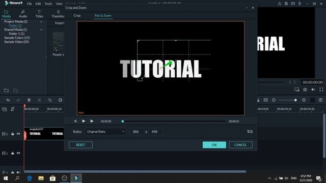 ZOOM Through Text INTRO Or TRANSITION In Filmora 9 Tutorial 2020