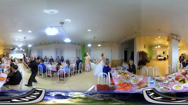 Аукцион свадебного торта - Свадьба Александр и Елена - VR Видео 360 ° - A007.tv - 20200925_14 смотреть онлайн