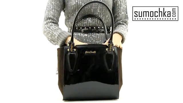Сумка Gilda Tonelli 6012 chamois gloss black смотреть онлайн