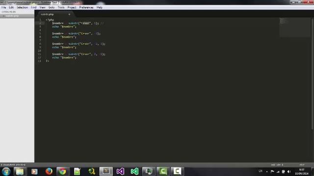 Funcion substr en PHP смотреть онлайн