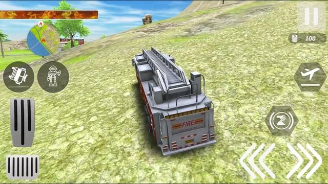 Real Flying Fire Truck Robot (Game Tap) | Android Gameplay HD смотреть онлайн