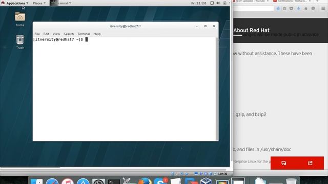 RHCSA - Access a shell prompt and issue commands with correct syntax смотреть онлайн