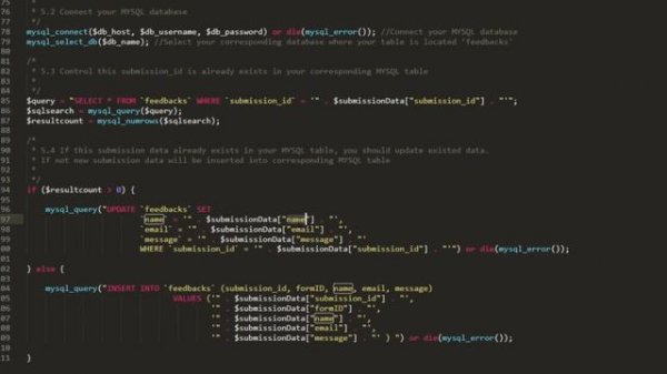 How to send Submissions to Your MySQL Database Using PHP