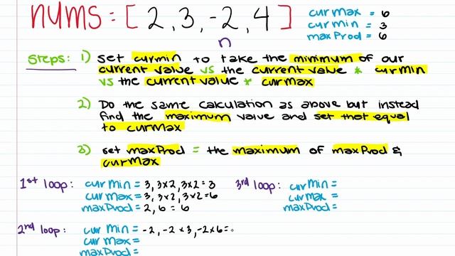 Maximum Product Subarray | Blind 75 | Python смотреть онлайн