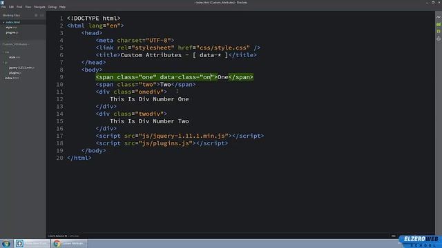 Arabic Html Lessons - Learn Custom Attributes with Examples смотреть онлайн