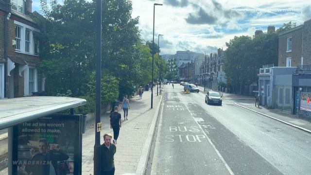 London Bus Ride from Shoreditch in East London to Clapham in South London - London Bus Route 35 ? смотреть онлайн