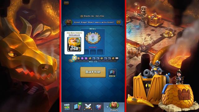 GIANT RAGE!DON'T MESS WITH GIANT ! Best Deck for. special challenge. in hindi 2020 clash royale смотреть онлайн